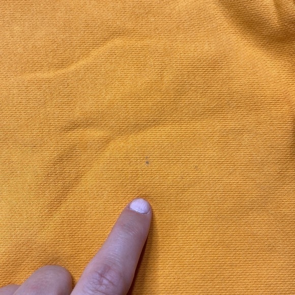 Champion Reverse Weave Orange Cropped Hooded Sweatshirt Size Large - Picture 6 of 9